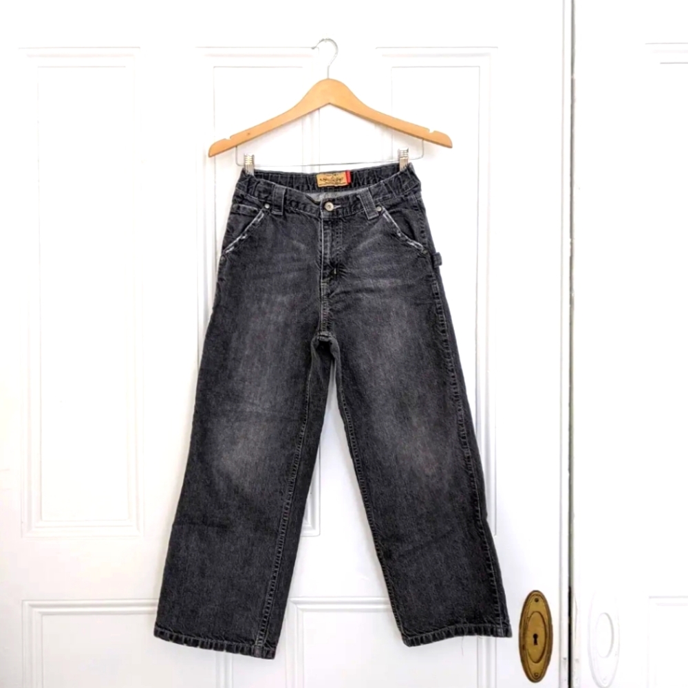 black vintage carpenter pants